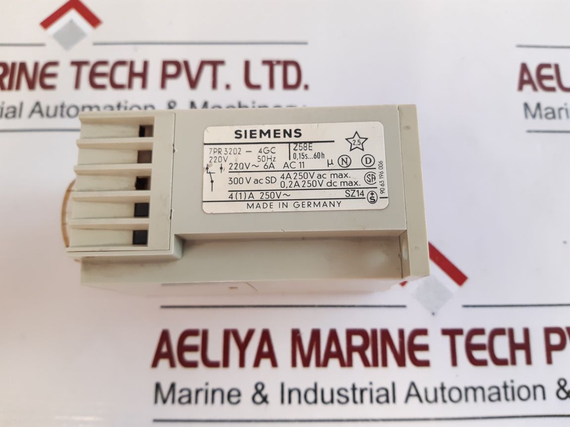 Siemens 7Pr 3202-4Gc Time Delay Relay
