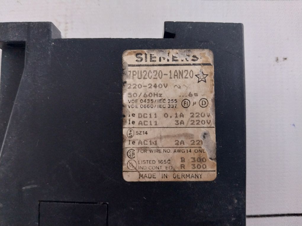 Siemens 7Pu2020-1An20 On Delay Timer