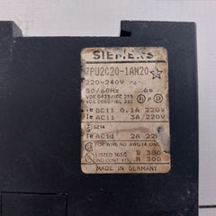 Siemens 7Pu2020-1An20 On Delay Timer