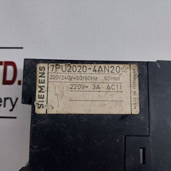Siemens 7Pu2020-4An20 Time Relay