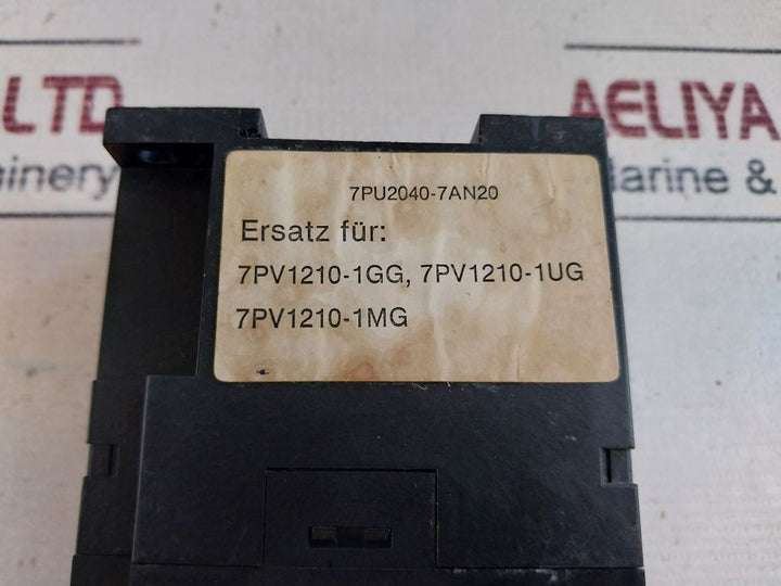 Siemens 7Pu2040-7An20 Time Relay Delay