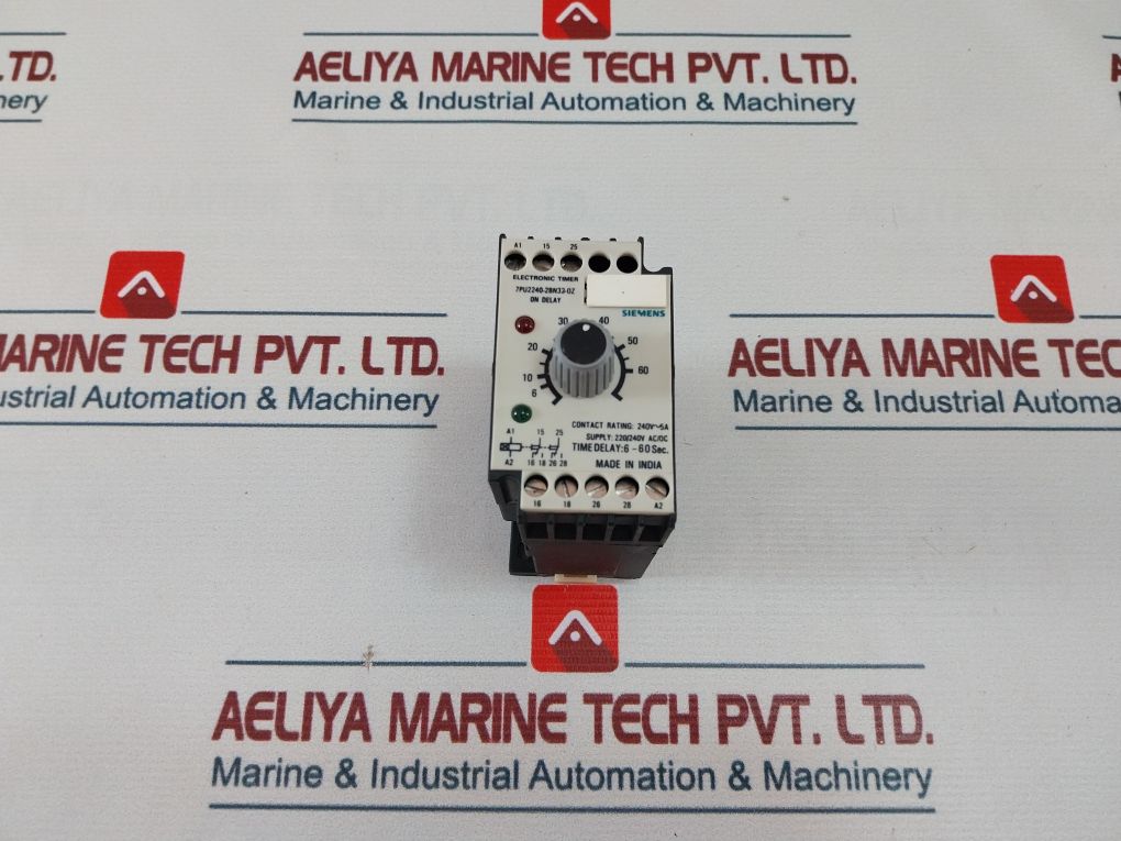 Siemens 7Pu2240-2Bn32-0Z On Delay Timer 6-60 Sec
