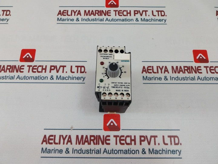 Siemens 7Pu2240-2Bn32-0Z On Delay Timer 6-60 Sec