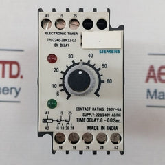 Siemens 7Pu2240-2Bn32-0Z On Delay Timer 6-60 Sec