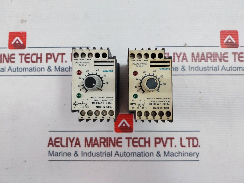 Siemens 7Pu2240-2Bn32-0Z On Delay Electronic Timer