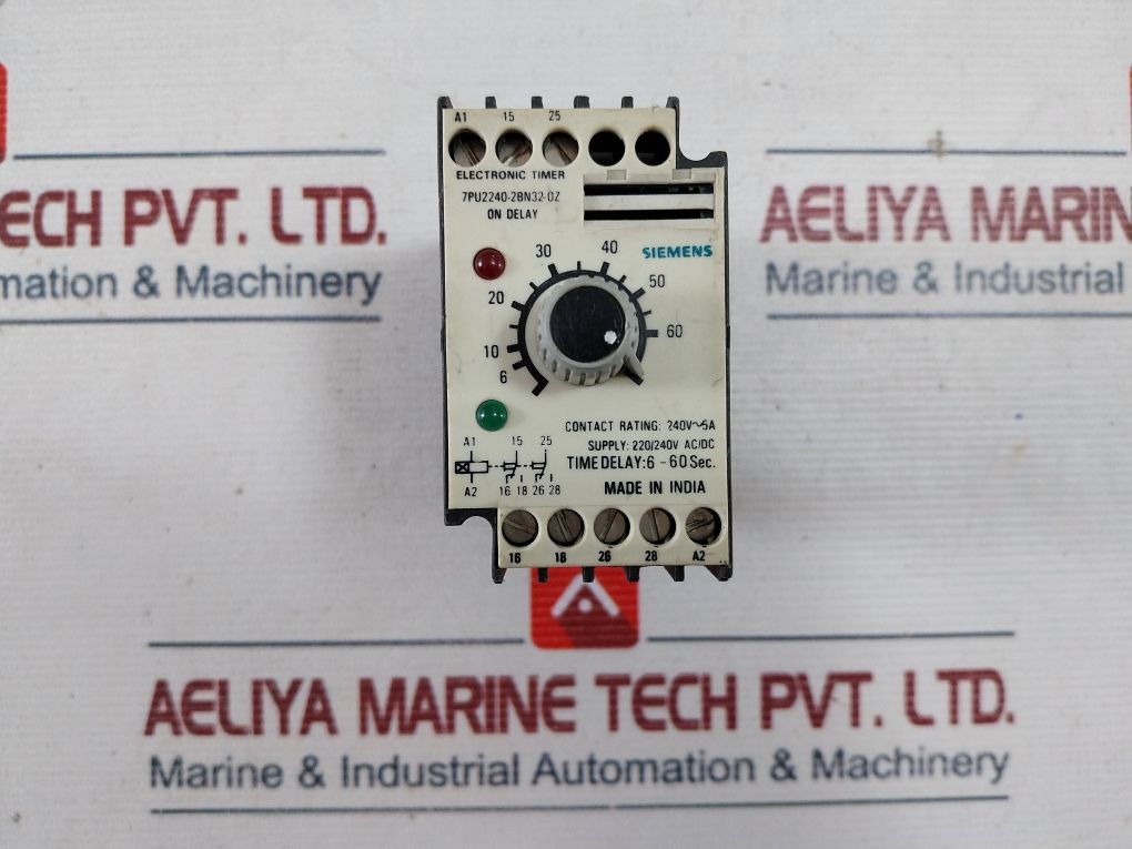 Siemens 7Pu2240-2Bn32-0Z On Delay Electronic Timer
