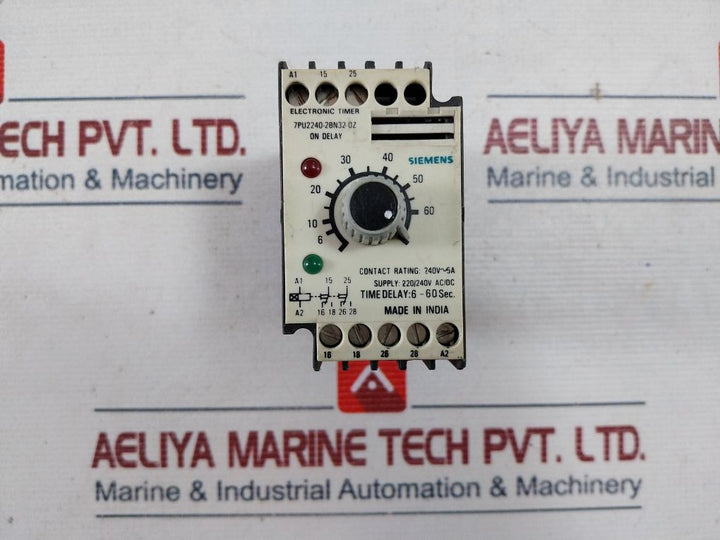Siemens 7Pu2240-2Bn32-0Z On Delay Electronic Timer