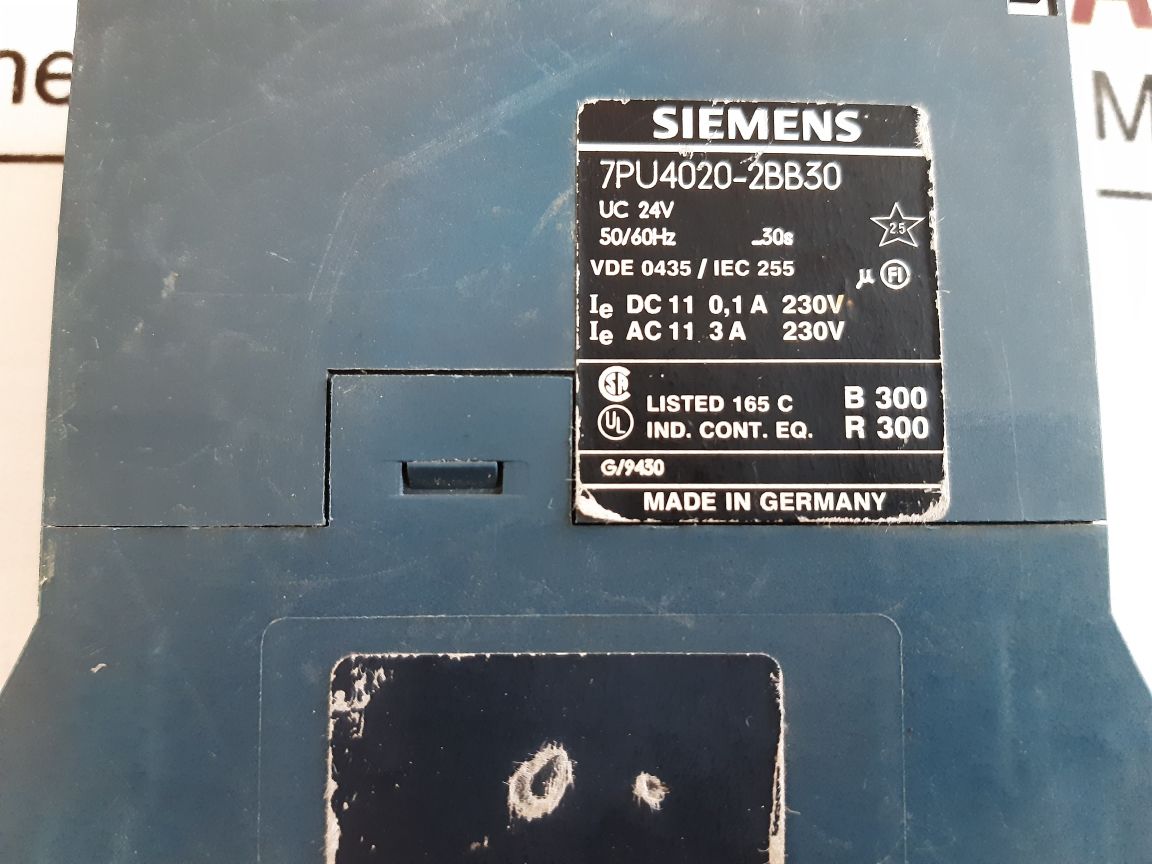 Siemens 7Pu4020-2Bb30 Time Relay