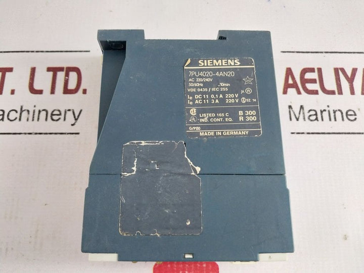 Siemens 7Pu4020-4An20 Time Relay