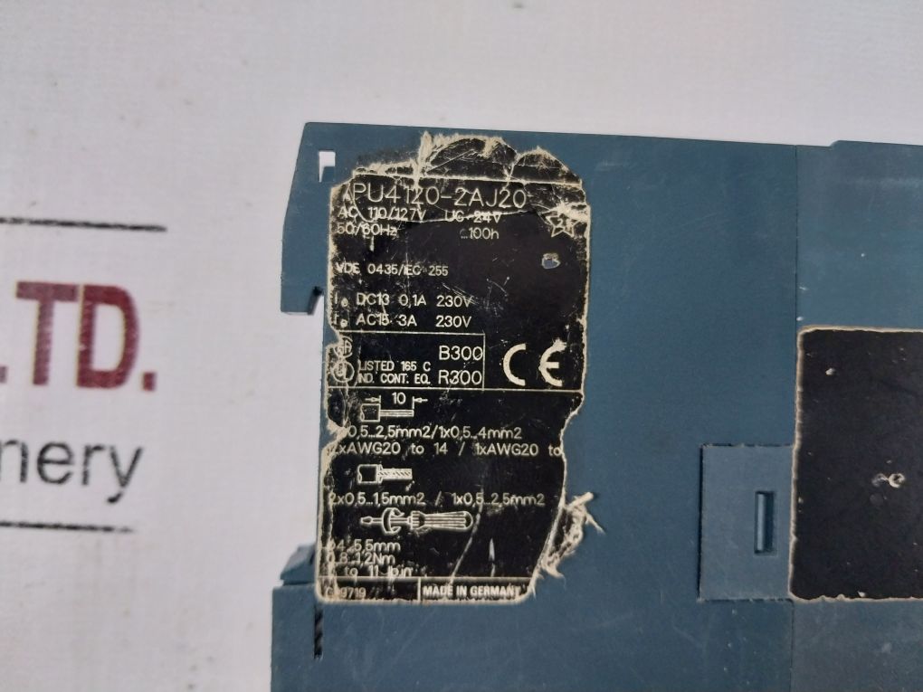 Siemens 7Pu4120-2Aj20 Time Relay