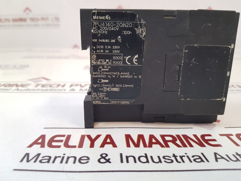 Siemens 7Pu4140-2Qn20 Timer Relay Ac 200/240V