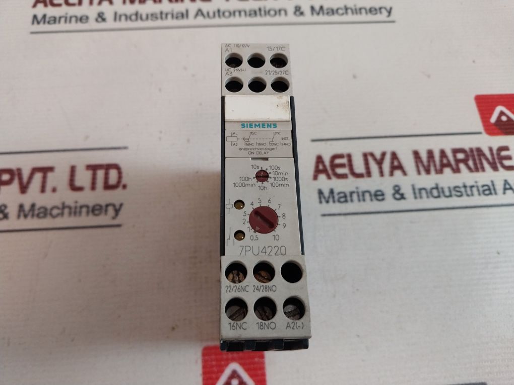 Siemens 7Pu4220-2Bj20 Time Relay 10S-100H