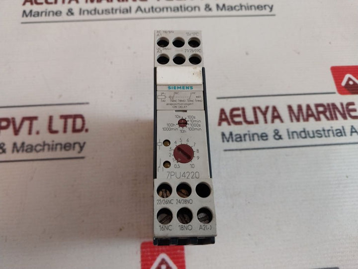 Siemens 7Pu4220-2Bj20 Time Relay 10S-100H