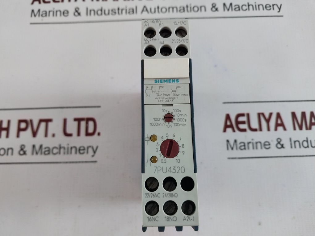 Siemens 7Pu4320-2Bj20 Time Relay Ac 110/127V Uc 24V
