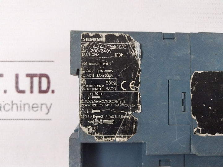 Siemens 7Pu4340-2An20 Time Delay