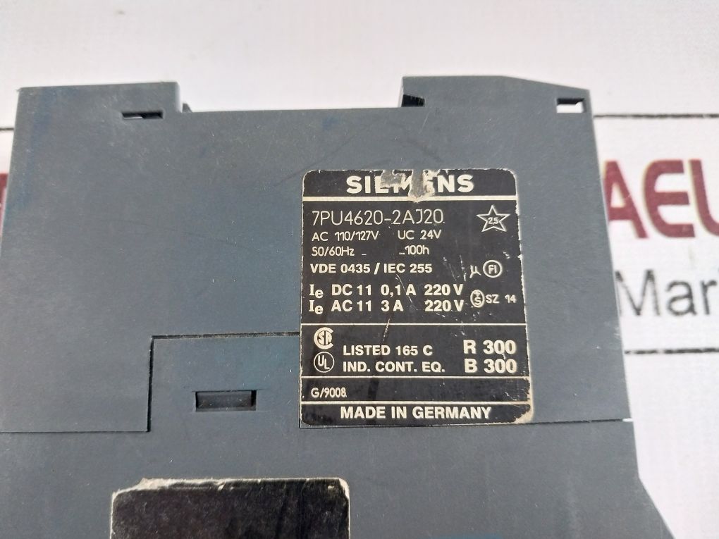 Siemens 7Pu4620-2Aj20 Time Delay Relay