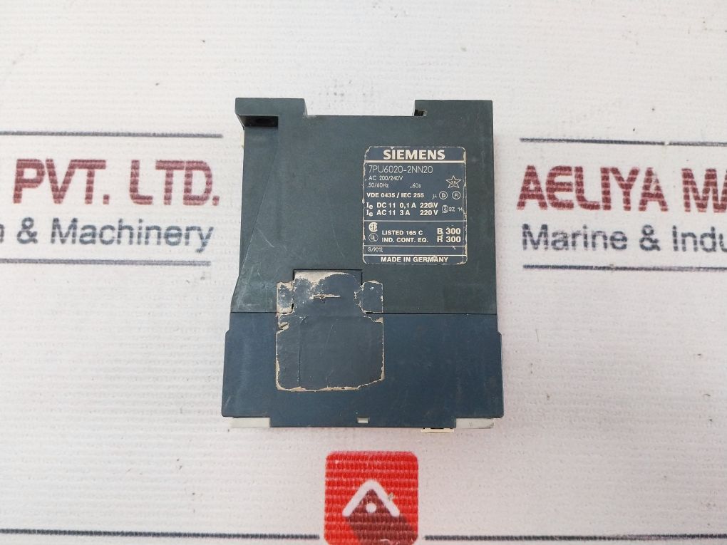 Siemens 7Pu6020-2Nn20 Time Relay Ac 200/240V