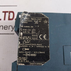 Siemens 7Pu6020-7Nn20-zh07 Time Relay