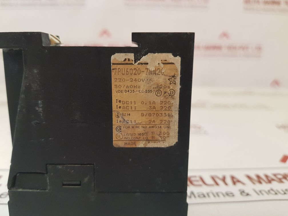 Siemens 7Pu6020-7Nn20 Time Relay