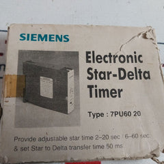 Siemens 7Pu60 20-3Nj2 Star-delta Timer