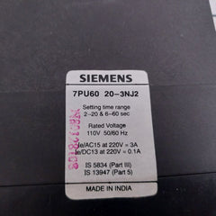 Siemens 7Pu60 20-3Nj2 Star-delta Timer