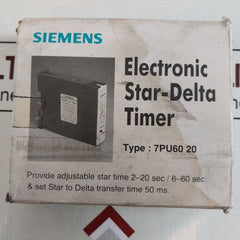 Siemens 7Pu60 20-3Nt2 Star-delta Time Delay Relay 