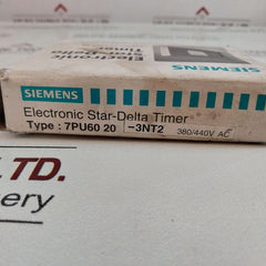 Siemens 7Pu60 20-3Nt2 Star-delta Time Delay Relay 