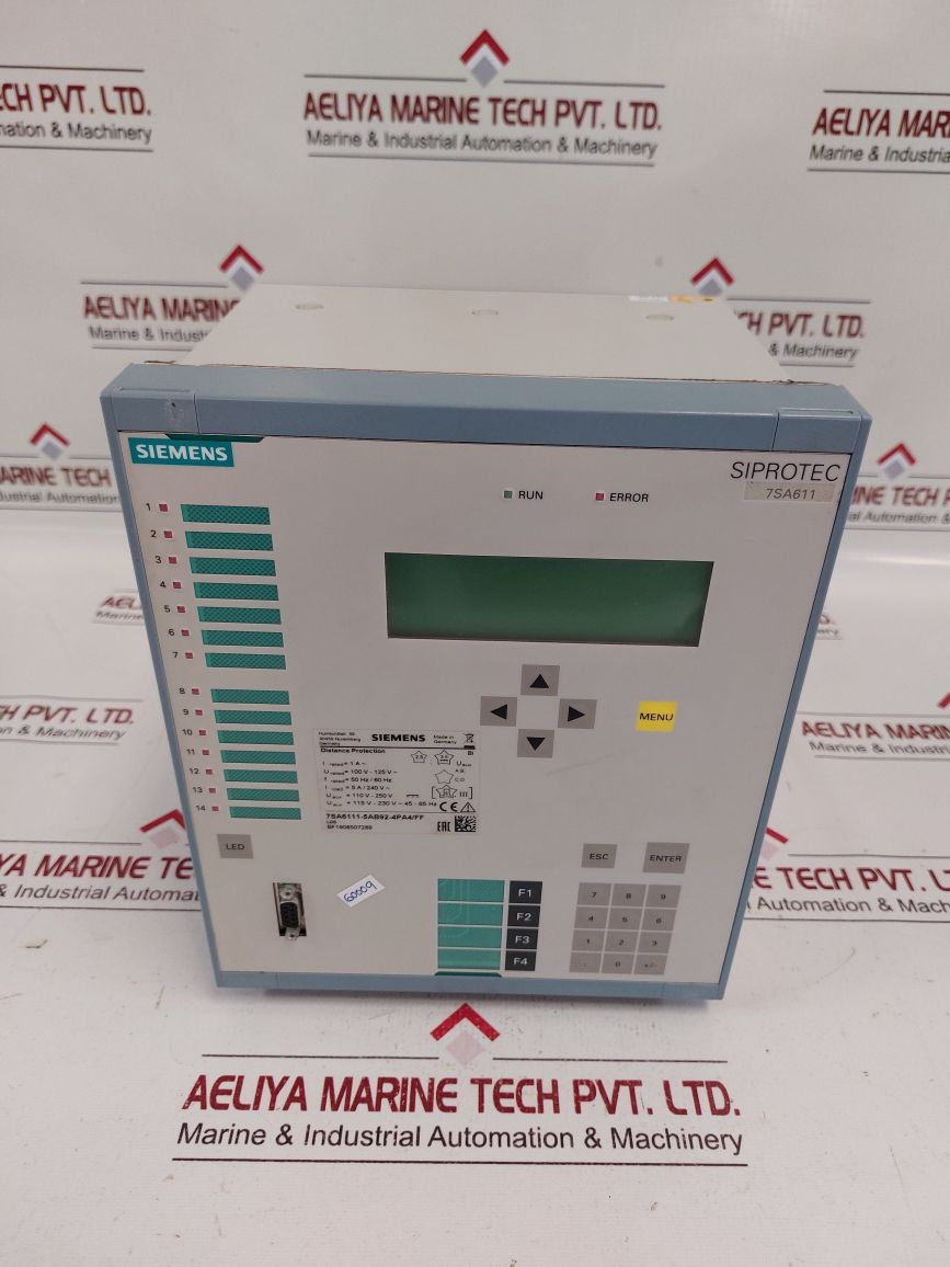 Siemens 7Sa6111-5Ab92-4Pa4/Ff Distance Protection Relay