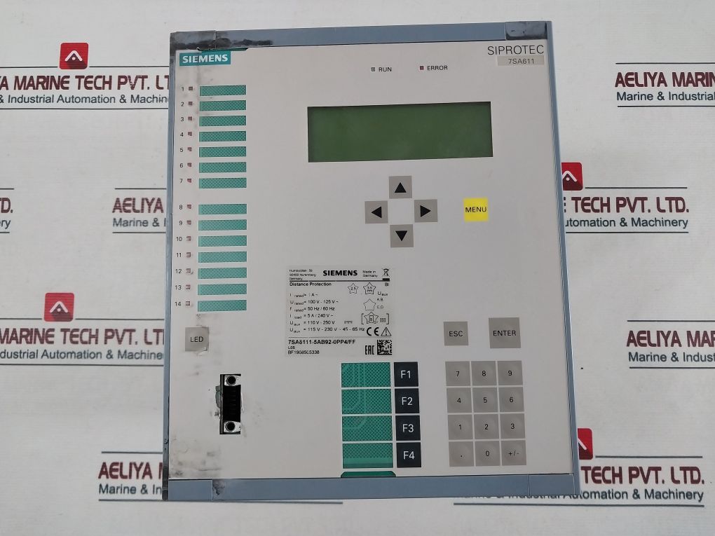 Siemens 7Sa6111 Distance Protection Relay 7Sa6111-5Ab92-0Pp4/Ff