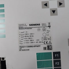 Siemens 7Sa6111 Distance Protection Relay 7Sa6111-5Ab92-0Pp4/Ff