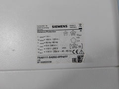 Siemens 7Sa6111 Distance Protection Relay 7Sa6111-5Ab92-0Pp4/Ff