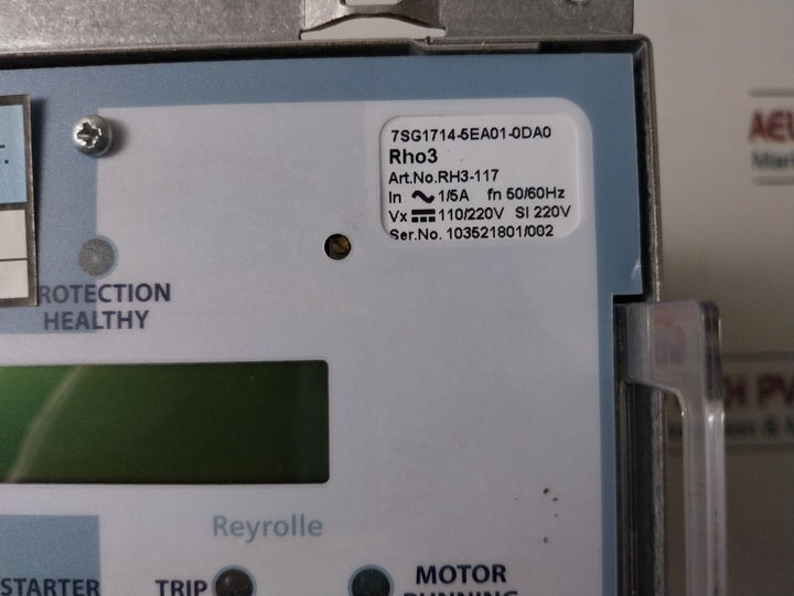 Siemens 7Sg1714-5Ea01-0Da0 Overcurrent Protection Relay 50/60Hz