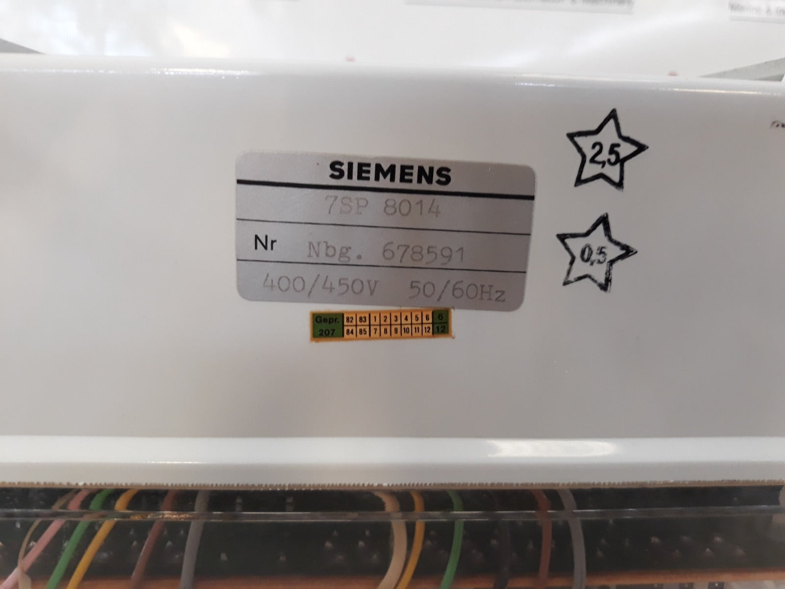Siemens 7Sp 8014 Genop 23 S Current-reverse Power Protection