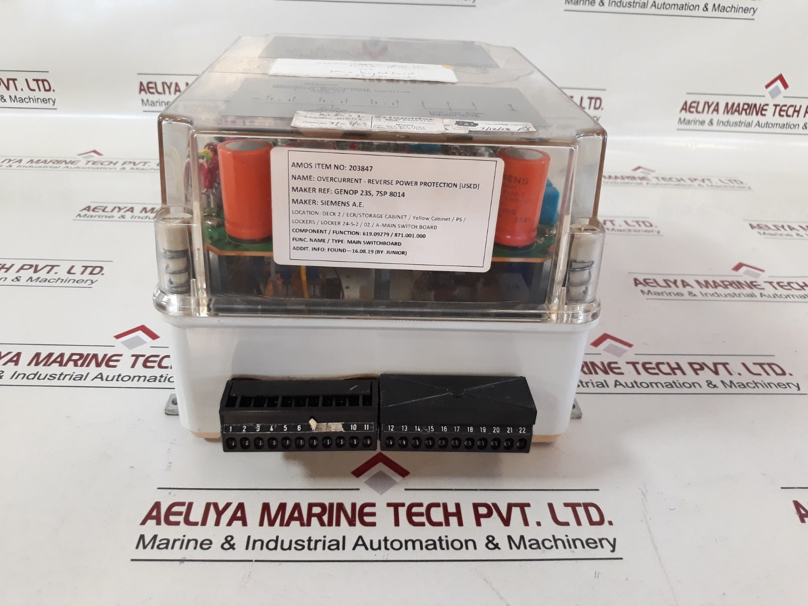 Siemens 7Sp 8014 Genop 23 S Current-reverse Power Protection