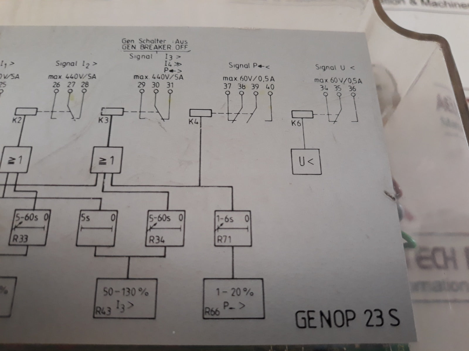 Siemens 7Sp 8014 Genop 23 S Current-reverse Power Protection