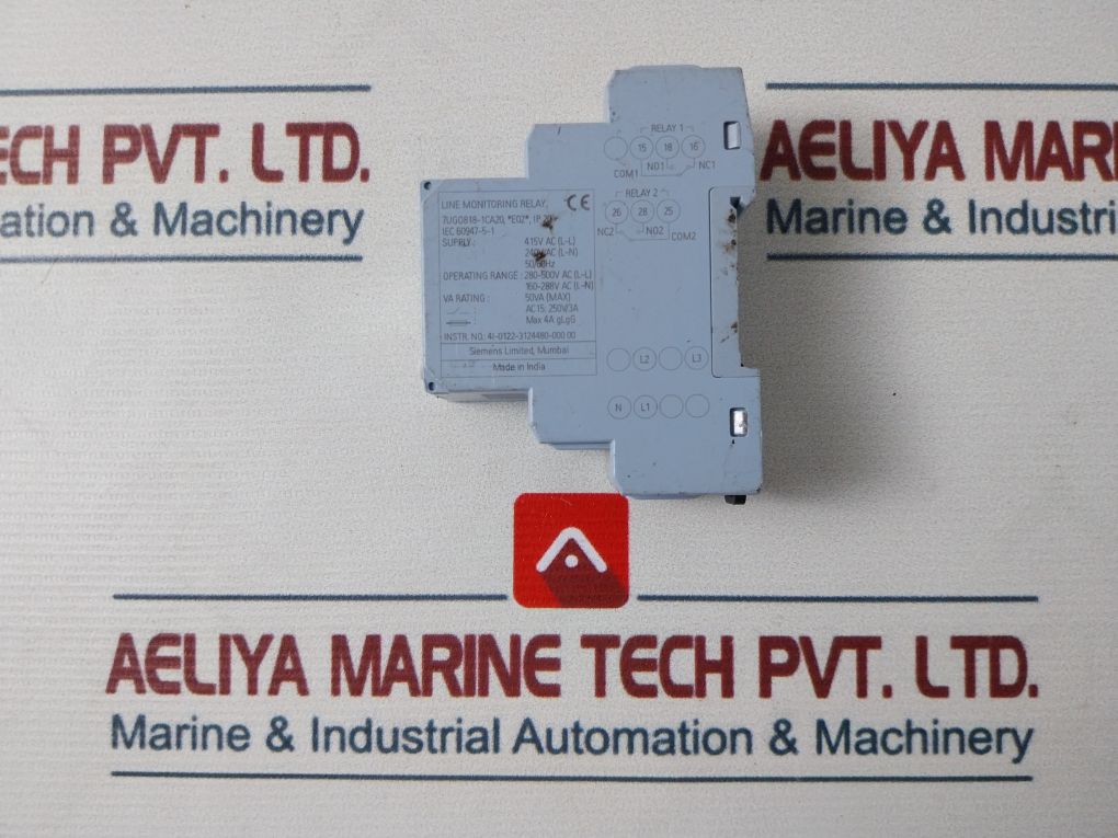 Siemens 7Ug0818-1Ca20 Line Monitoring Relay Ip 20