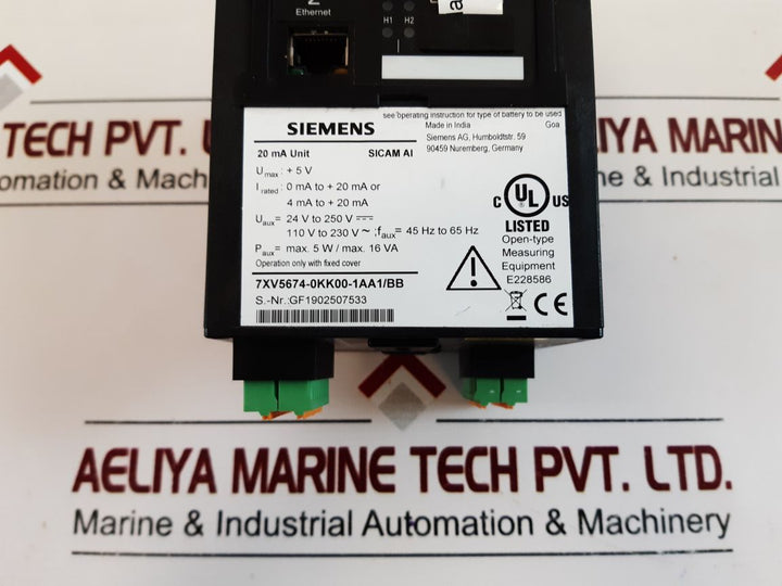 Siemens 7Xv5674-0Kk00-1Aa1Bb Sicam Ai Unit
