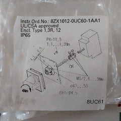 Siemens 8Uc6161-1Bd10 Rotary Mechanism Switch Handle Ip65