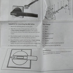 Siemens 8Uc6 Front Drive Handle Rotary
