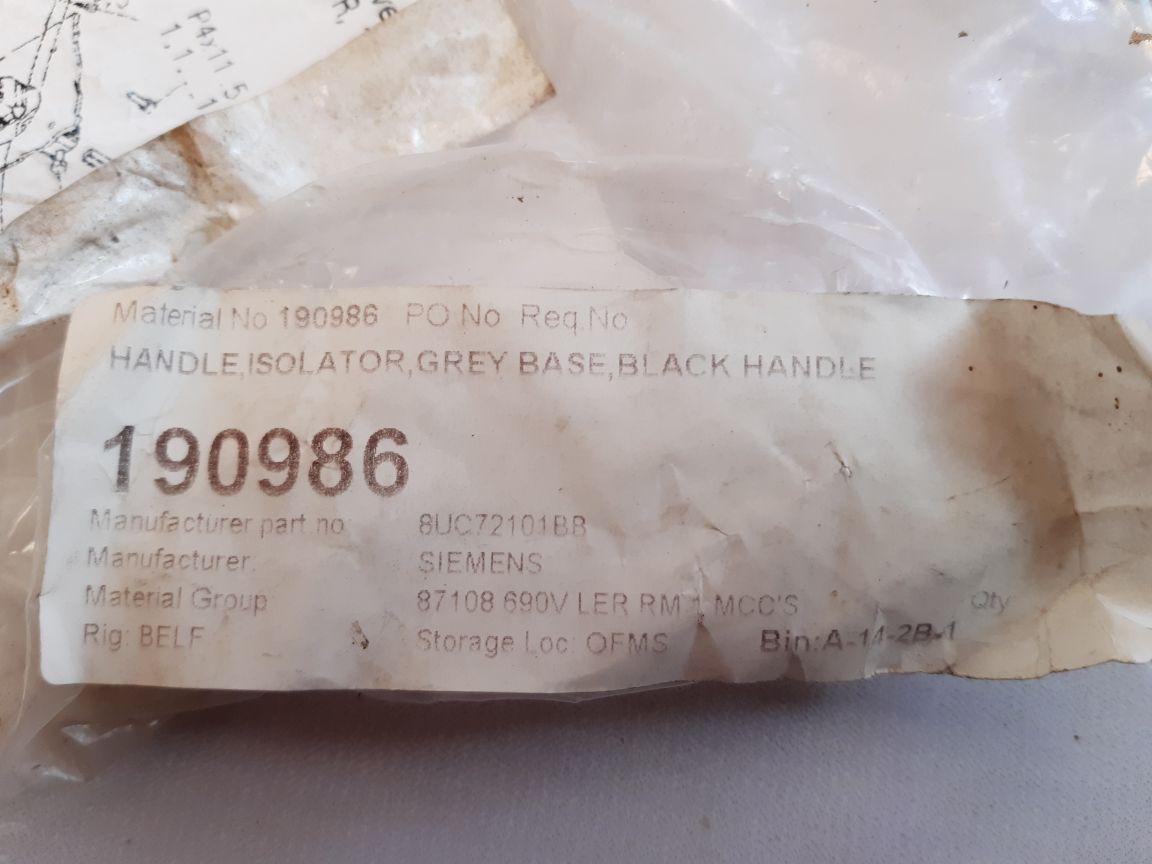 Siemens 8Uc72101Bb Handle With Masking Frame