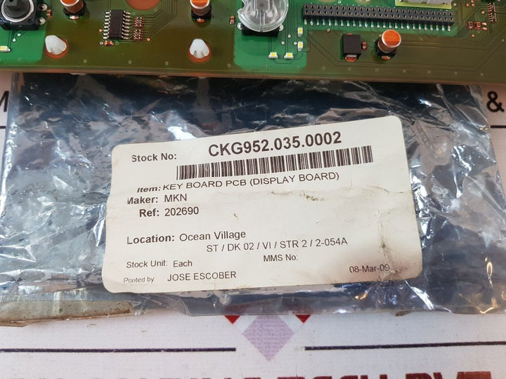 Siemens A2B00063458 Key Board Pcb
