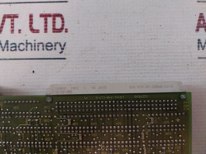 Siemens Ams-m17-a8 Cpu Module