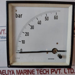 Siemens Analog Display 0-60 Bar