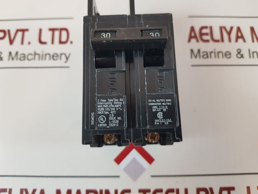 Siemens Bq2B030L Circuit Breaker