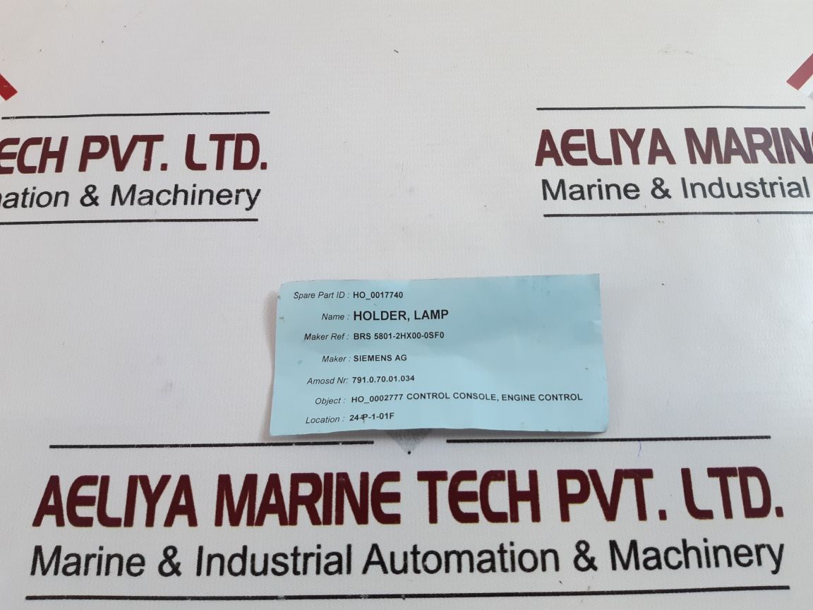 Siemens Brs 5801-2Hx00-0Sf0 Lamp Holder