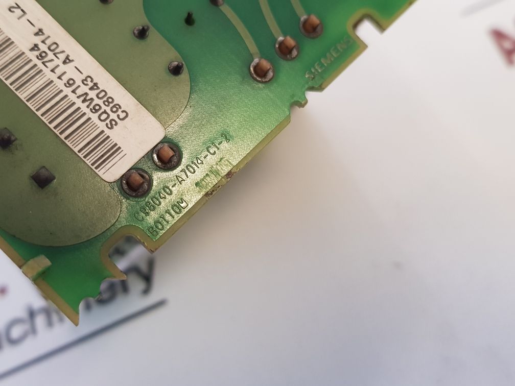 Siemens c98040-a7014-c1-2 pcb card c98043-a7014-l2 03