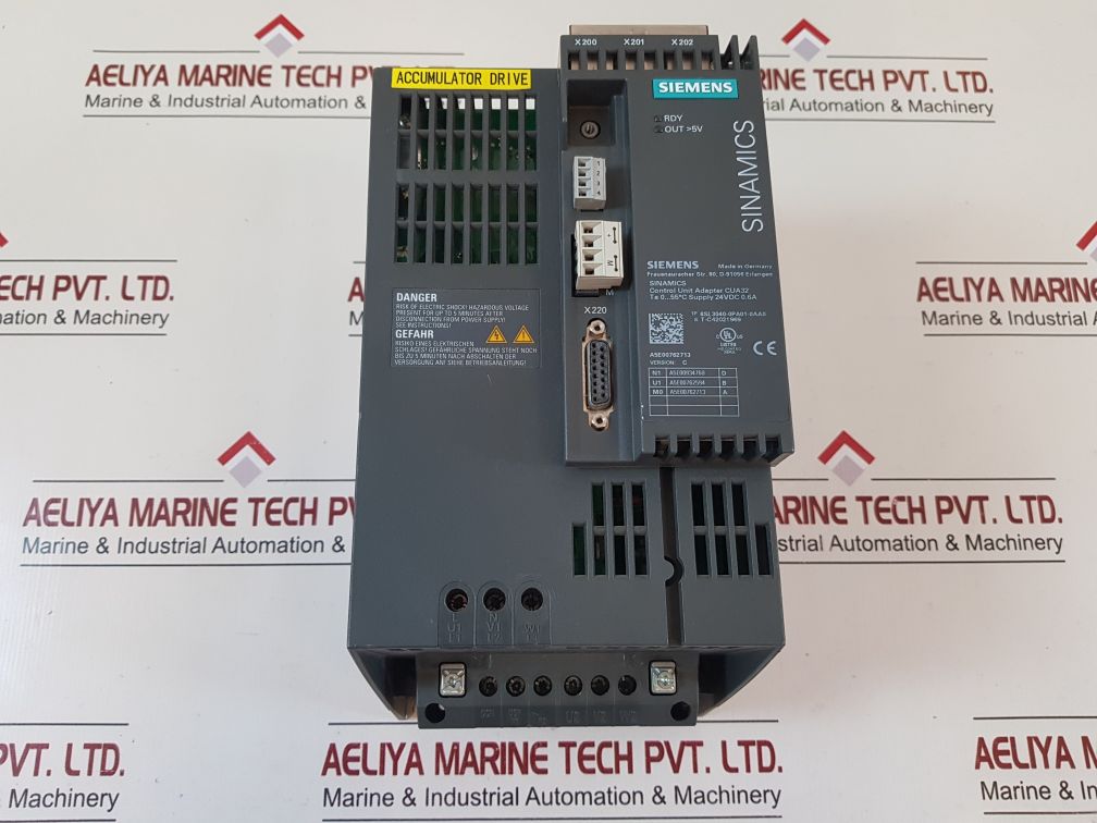 Siemens 6Sl3210-1Se16-0Ua0 Control Unit Adapter Cua32
