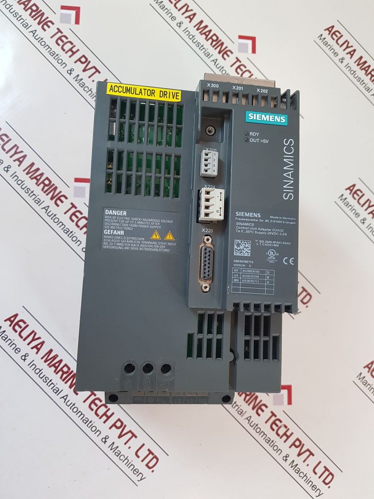 Siemens 6Sl3210-1Se16-0Ua0 Control Unit Adapter Cua32