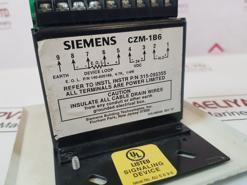 Siemens Czm-1B6 Remote Conventional Zone Module 140-820188
