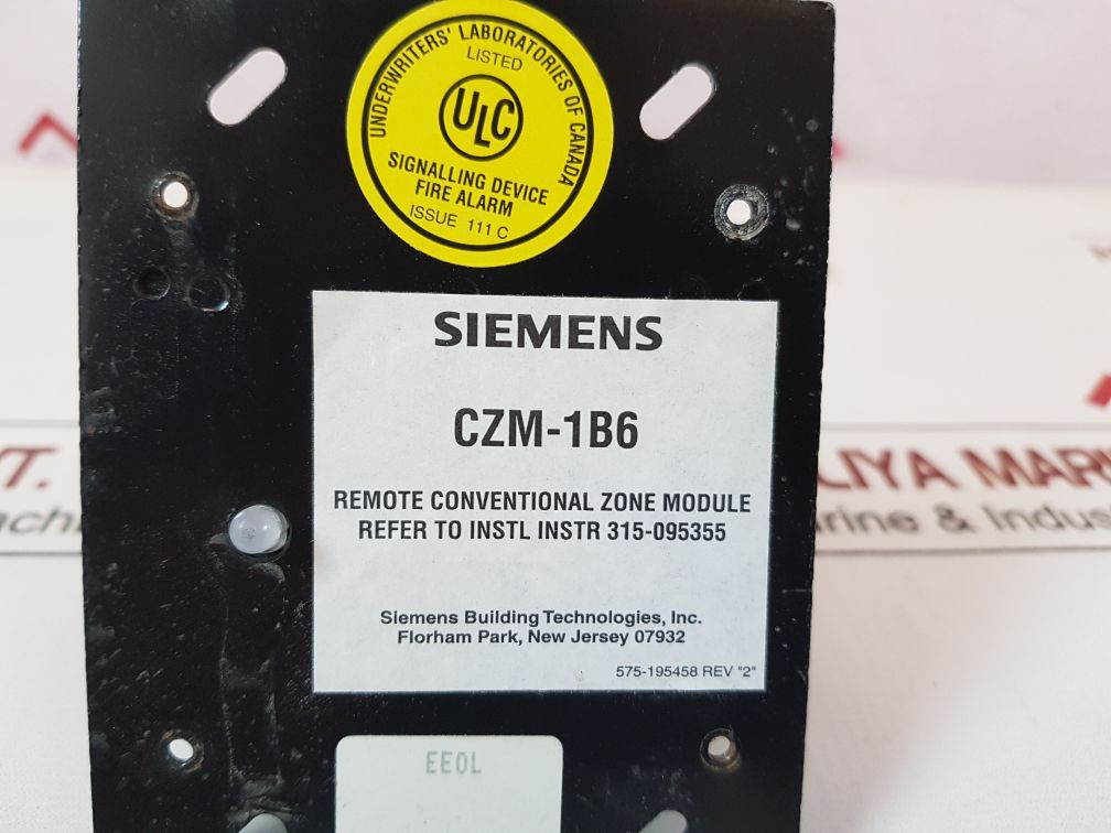 Siemens Czm-1B6 Remote Conventional Zone Module